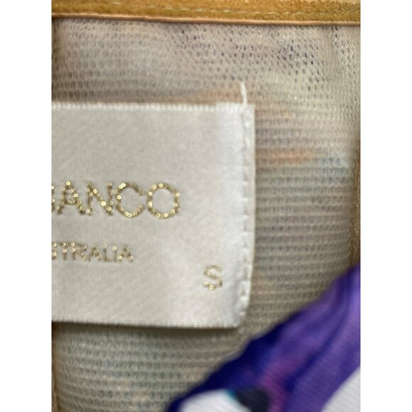 Bronx and Banco Selma Mini Dress Silk Fringe Drape Strapless Cocktail Size Small - Picture 10 of 16